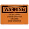 Signmission OSHA Sign, Do Not Crawl Under Conveyor Or Climb Over Conveyor, 10in X 7in, 7" W, 10" L, Landscape OS-WS-D-710-L-12054 - alternate 1